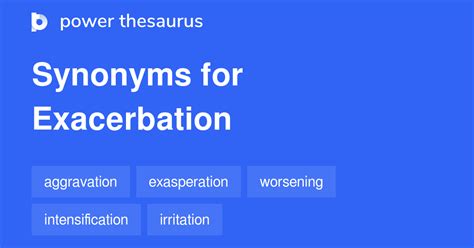 exacerbated synonym|other words for exacerbation.